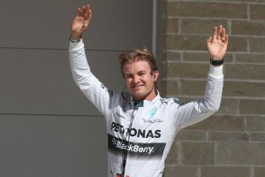 File photo of Nico Roseberg after taking pole position in Austin 2014. An AMG Mercedes Petronas image