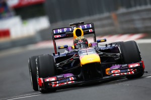 Sebastian Vettel of Red Bull Racing was fastest in the Free Practice 2 on Friday. A Pirelli photo