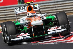 Adrian Sutil at Hungary on Friday. A Sahara Force India photo