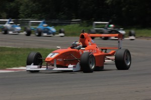 Ashwin Sundar wins a race. Photo by Adrenna