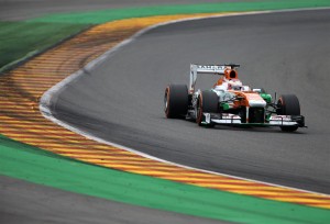 Paul di Resta qualifies 5th at Spa on Saturday. A Sahara Force India photo