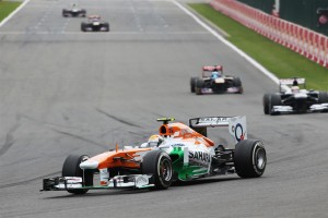 Adrian Sutil finished 9th to get back Sahara Force India into points but the team fell back to 6th place behind McLaren. A SFI photo