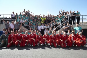 A Mercedes team file photo by FIA.