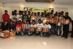 File photo of 2012 winners of Indian National TSD Rally championship. Photo by JK Tyre