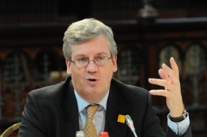 File photo of David ward at commission meeting in Brussels