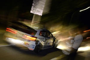 Sebastian Ogier and Julien Ingrassia take the lead after Day 1 in rally Spain. A Volkswagen photo