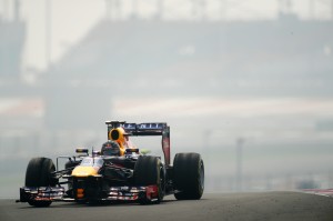 Sebastian Vettel tops FP3 on Saturday at the Indian GP. A BIC photo