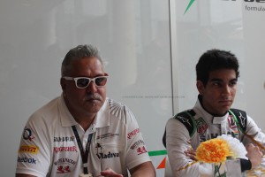File photo of Dr Vijay Mallya (L) with Jehan Daruvala at Buddh International Circuit, during the Indian Grand Prix 2013. Photo: Chitra Subramanyam / RidingFastAndFlyingLow