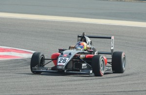 Tio Ellinas takes double pole at Bahrain on Thursday. An Adrenna photo