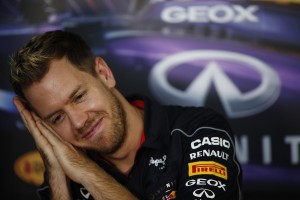 Vettel at the US GP. An FIA photo