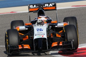 Nico Hulkenberg sets top times on Wednesday on Day 1 of Bahrain testing. A Sahara Force India photo