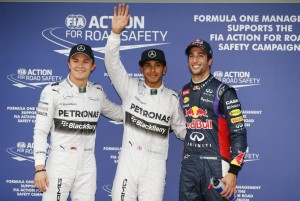 Hamilton takes Aussie pole. A Mercedes AMG Petronas F1 team photo