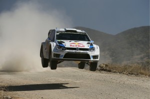 Sébastien Ogier/Julien Ingrassia (F/F), in a Volkswagen Polo R WRC lead after day 2 in Rally Mexico. A VW Motorsports photo
