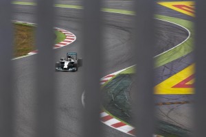 Hamilton takes pole at Spanish GP. A Mercedes AMG Petronas image