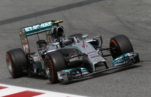 Nico Rosberg tops third Practice session. A Mercedes AMG Petronas image