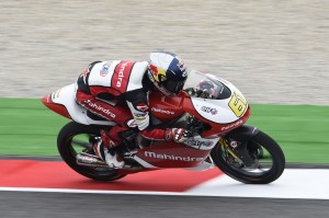 Miguel Oliveira of Mahindra MGP30 Moto3 took the fourth place for a historic day for the Indian outfit at Mugello on Sunday. A Mahindra Moto3 team image