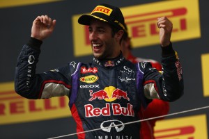 Daniel Ricciardo brings his Red Bull home for his 2nd win of the season and career at the Hungary GP. A Pirelli image