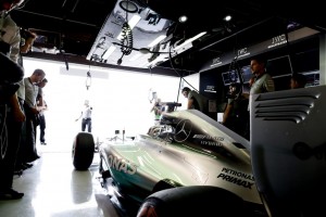 Hamilton crashes as Rosberg fastest in FP3 on Saturday. A Mercedes AMG Petronas image