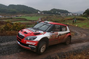 Jan Kopecky of Team MRF Tyres wins in China. Image courtesy APRC 