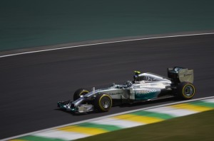Nico Rosberg tops both Free Practice 1 and 2 at the Interlagos in Sao Paulo on Friday. A Mercedes AMG Petronas image