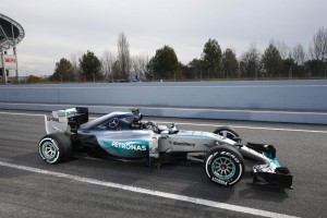 Rosberg tops on Day2 of second test at Barcelona. A Mercedes AMG Petronas image