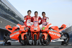 A Mapfre Mahindra team image of new Livery released on 17 .March 2015