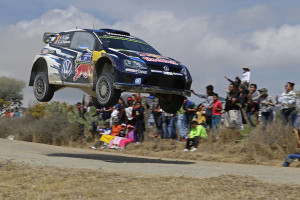 Sebastian Ogier and Julien Ingrassia of Volkswagen Motorsport win the third round Rally Mexico in a Polo WRC car on Sunday. 8Mar2015. A Volkswagen Motorsport image