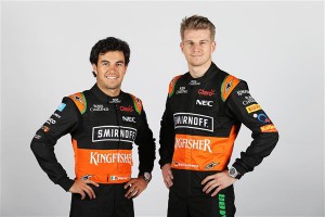 Perez and Hulkenberg. A Force India image