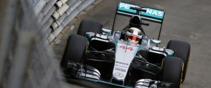 Hamilton tops FP1 at Monaco on Thursday. An FIA image