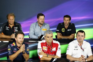 FIA press conference at the Italian GP on Friday. An FIA image
