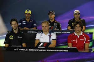 Thursday FIA press conference in progress. An FIA image