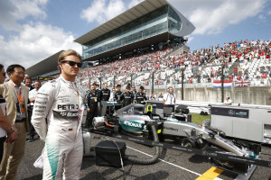 Rosberg (in pic) loses to Hamilton. A Mercedes AMG Petronas image