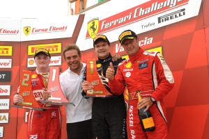 Singhania takes second place in second race too. A Ferrari media image