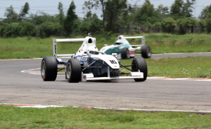 File photo of Karthik Tharanisingh, winner of the MRF Formula Ford 1600 championship in the MMSC-Fmsci Indian National Racing Championship 2015 in Chennai. Image by Anand Philar