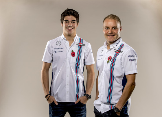 Stroll, (Left) makes debut for Williams in 2017. A Williams image