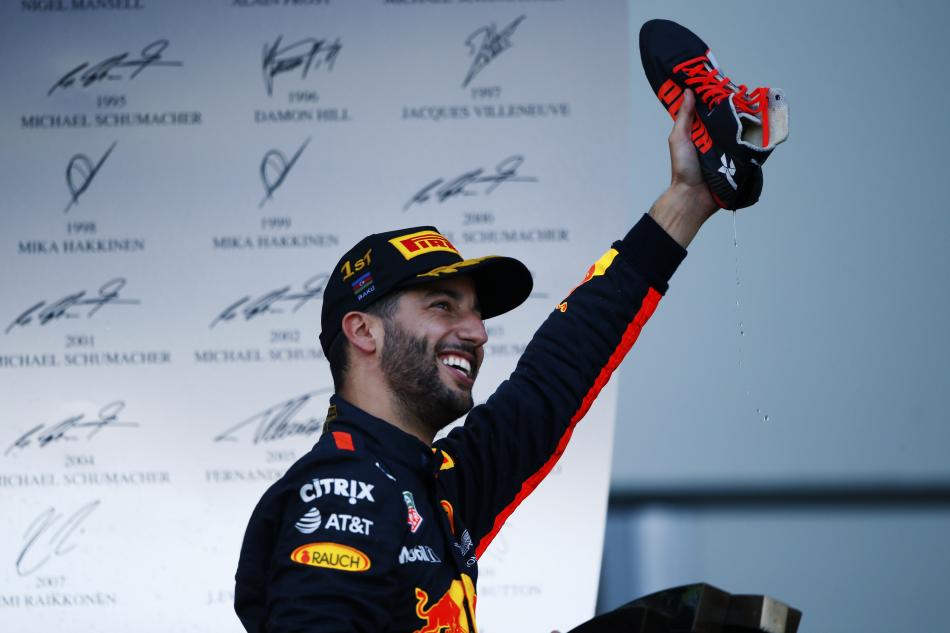 Ricciardo wins a dramatic race in Baku; Hami 5th - INDIA in F1