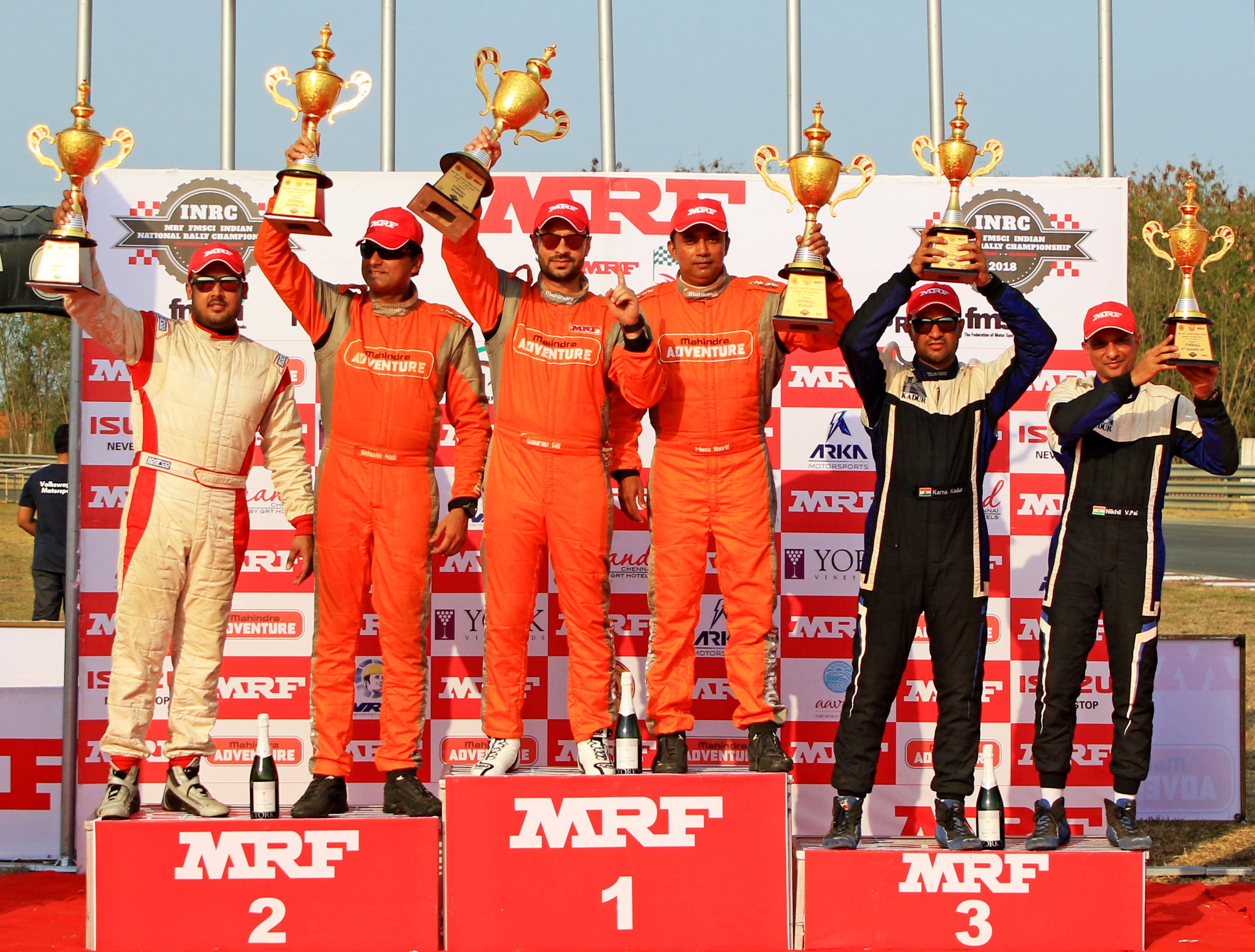 Photo of Gaurav Gill, Musa Sherif clinch MRF South India crown for their 30th INRC title