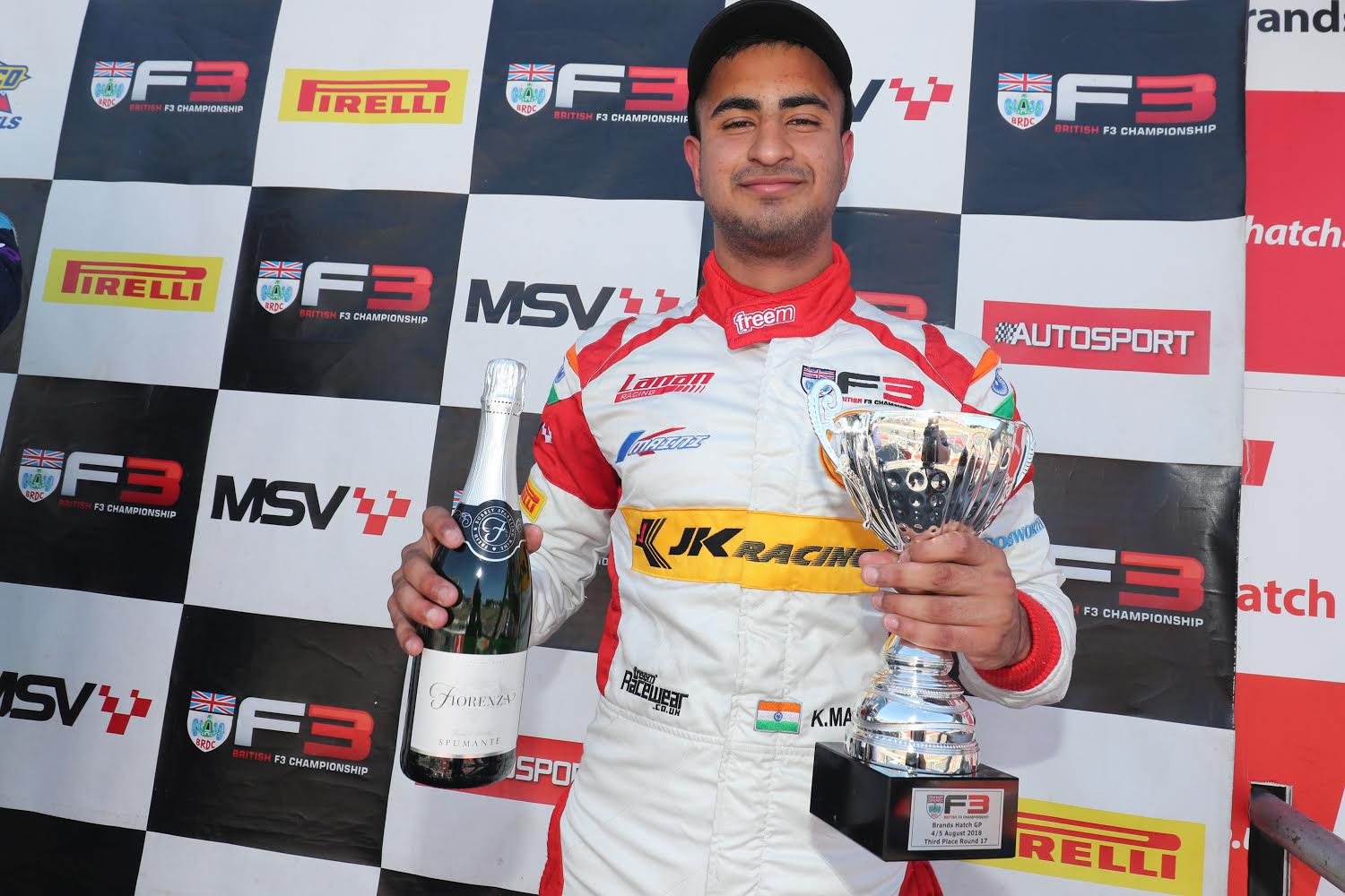 Photo of Kush Maini finishes a creditable 3rd in Race 2, consolidates third position in the championship