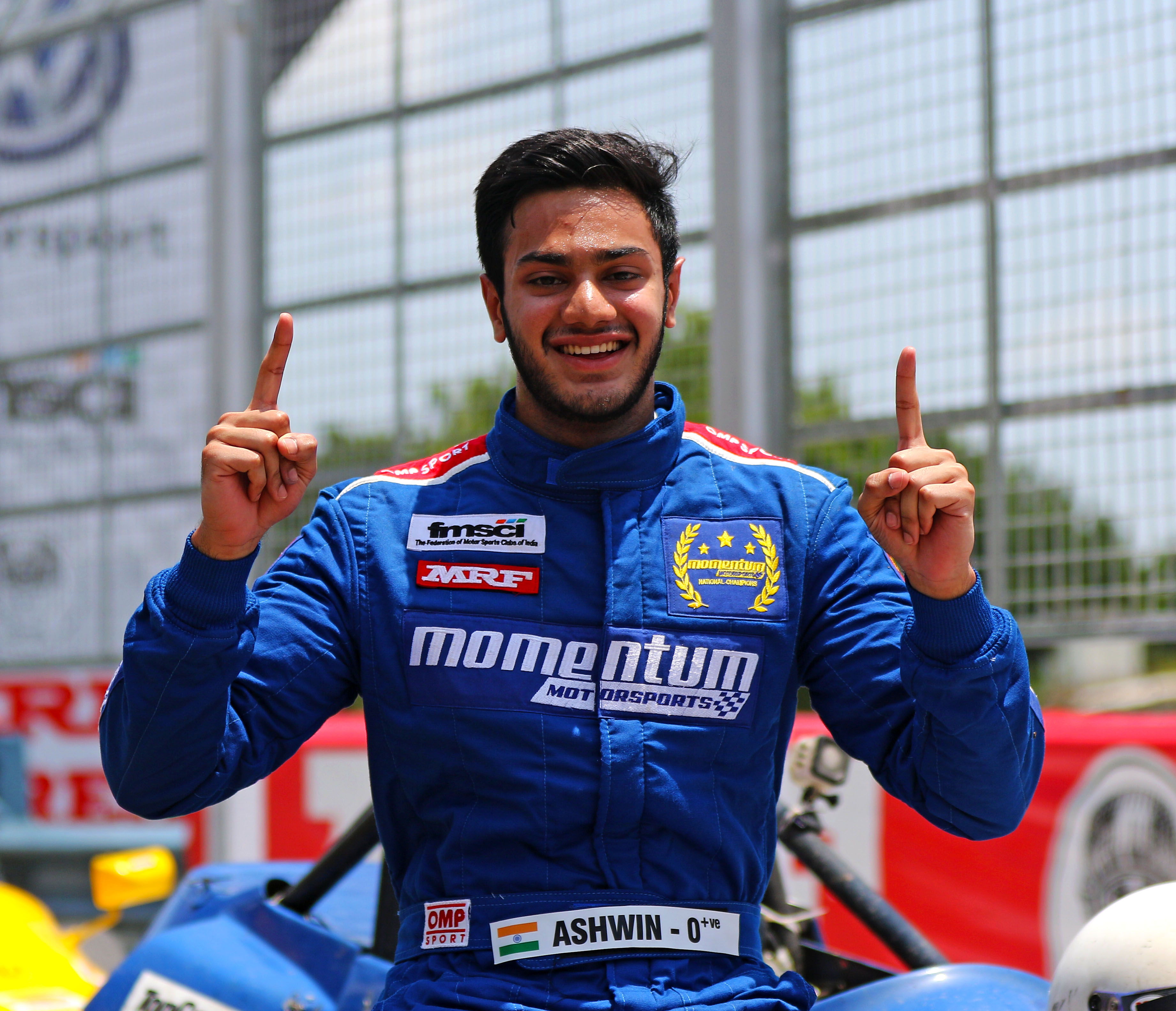 Photo of Ashwin Datta crowned  Formula LGB 1300 National Champion with a race to spare