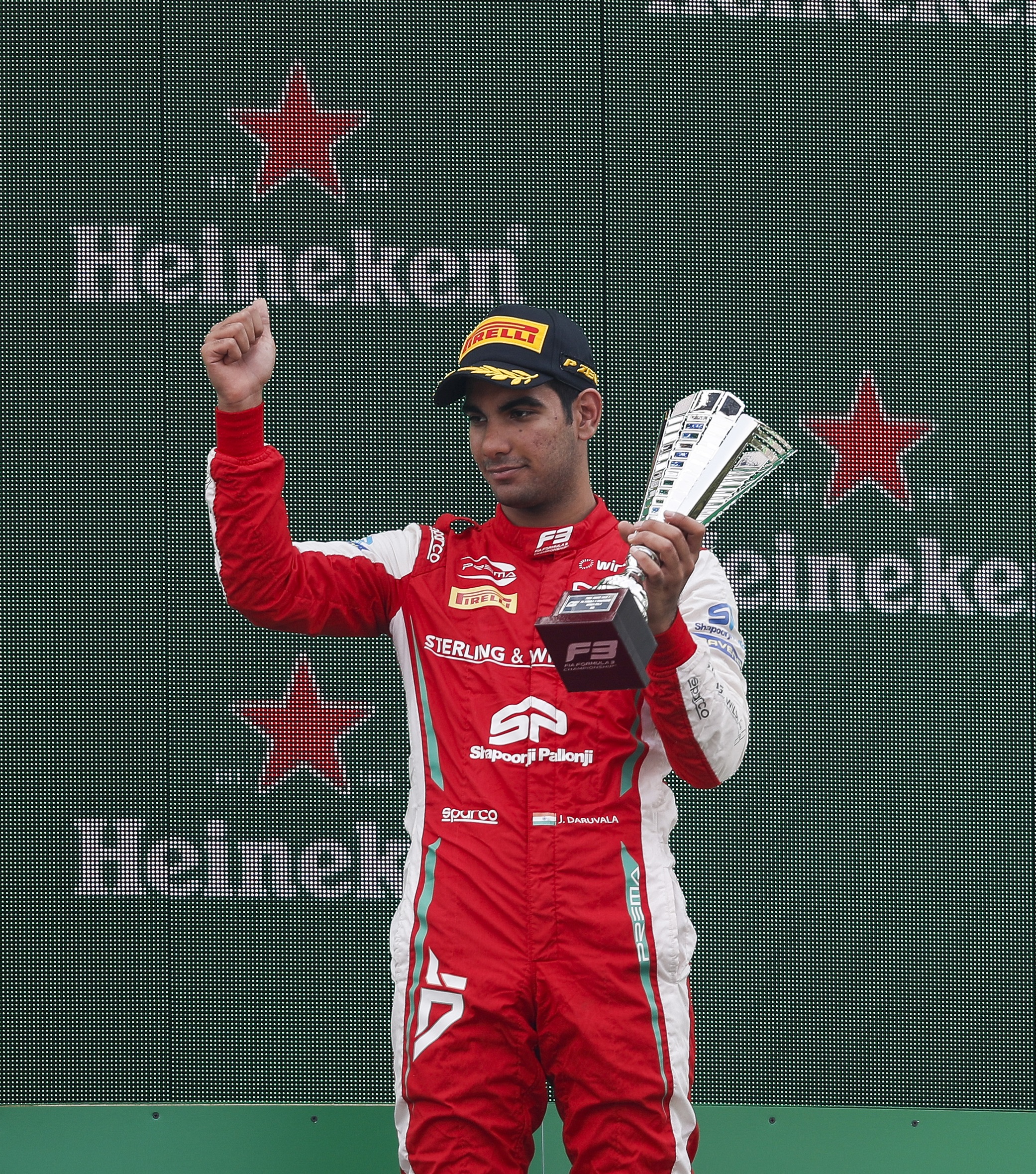 Photo of Monza podium for Jehan: F3