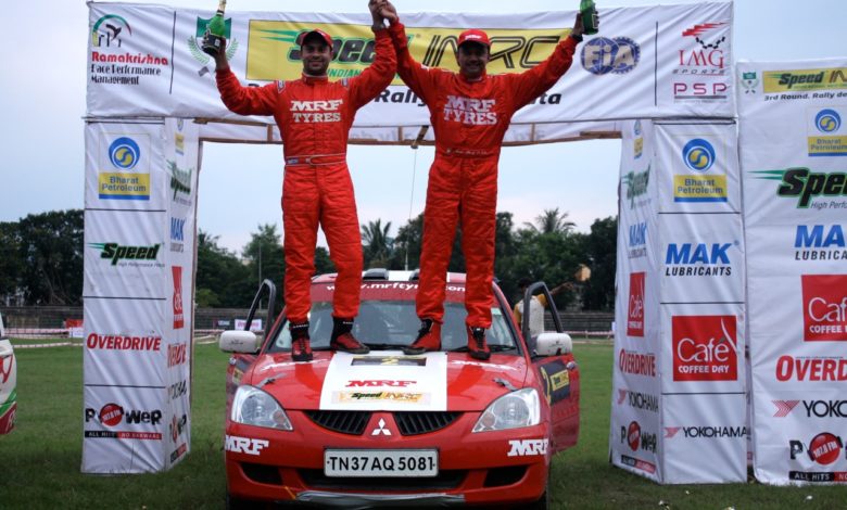 Photo of Gaurav Gill-Musa Sherif win Speed Rally de Kolkata