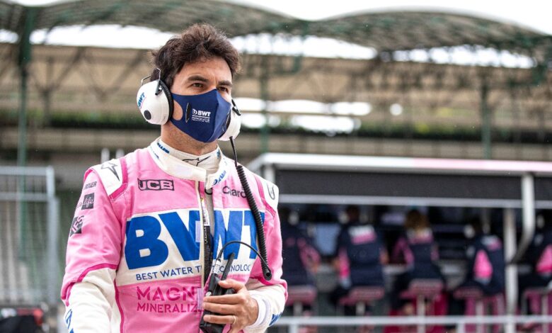 Photo of Sergio Perez ready to race