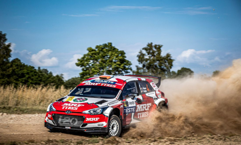 Photo of Team MRF Tyres finish strongly in ERC Round 2
