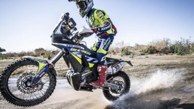 Photo of Harith Noah, the only rider to fly Indian flag at Dakar 2022
