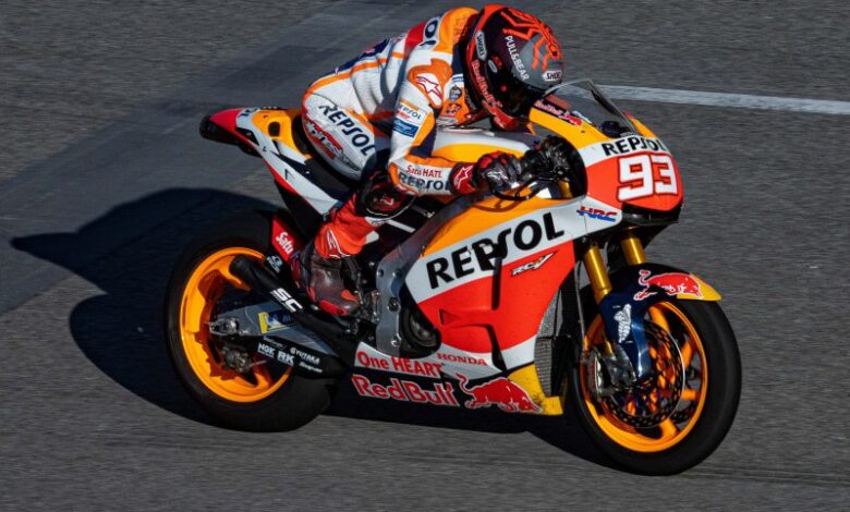 Photo of Marc Marquez on track in Barcelona