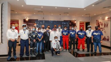 Photo of Marshals, firefighters who saved Grosjean get Special Awards from FIA