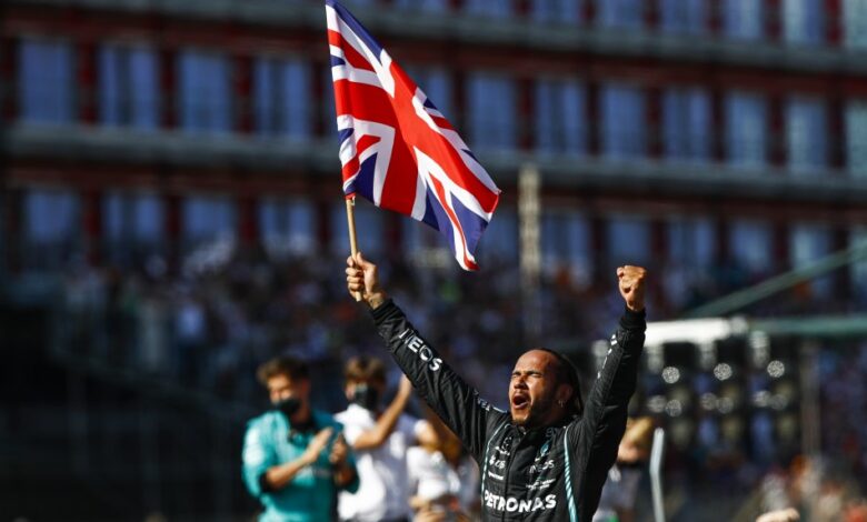 Photo of Hamilton takes 8th British GP win despite penalty for Verstappen collision