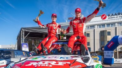 Photo of Team MRF Tyres Champions in Finnish Rally Championship 2021