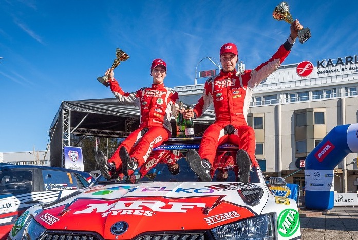 Photo of Team MRF Tyres Champions in Finnish Rally Championship 2021