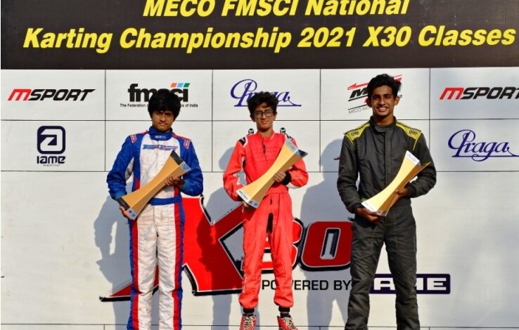 Photo of Ruhaan Alva, Rohaan Madesh and Nikhilesh Raju bag maiden National titles: X30 karting